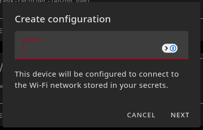 ESPHome Create Config